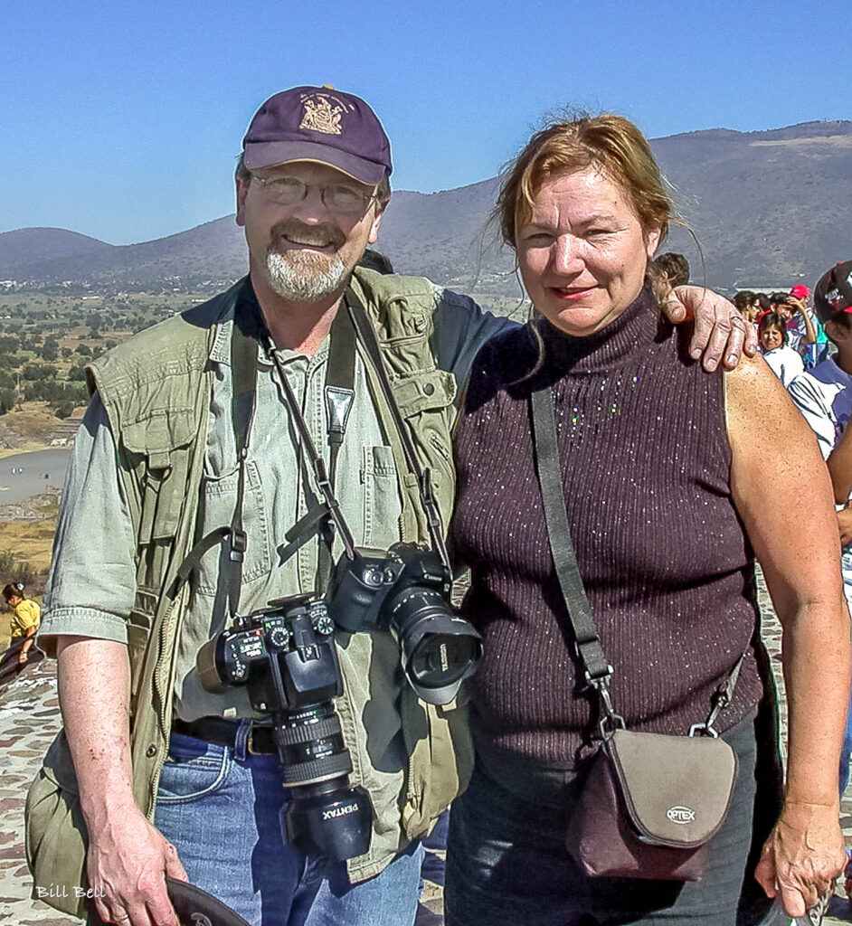 "A much younger Bill and Dorothy Bell, who started exploring Mexico in the 1980s, continue their adventures with cameras in hand."