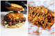 A burger and fries at Smashy’s in Mexico City.